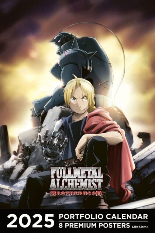 Fullmetal Alchemist Portfolio Calendar 2025 *english Version* Con Figure Int.