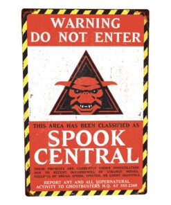 Ghostbusters Metal Sign Spook Central Trick Or Treat Studios