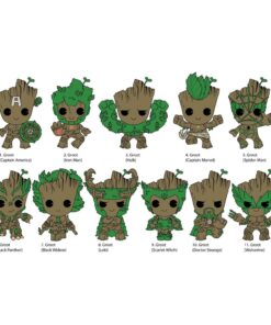 Guardiani Della Galassia Pvc Bag Clips Groot Series 2  Con Figure Int.