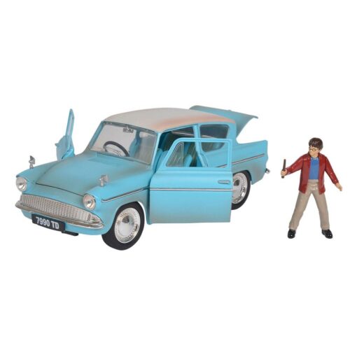 Harry Potter Action Figure Harry & Modellino Ford Anglia 1959 1:24 Jada Toys