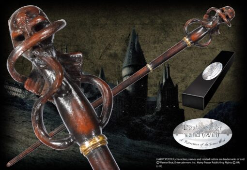 Harry Potter Bacchetta Magica dei Mangiamorte Swirl 36 Cm Noble Collection