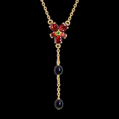 Harry Potter Collana Cristallo Rosso Hermione Granger 41 cm Noble Collection