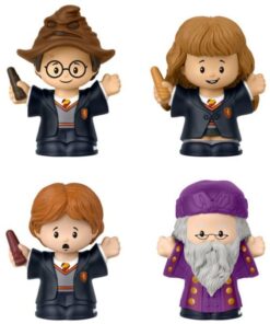 Harry Potter Fisher-price Little People Da Collezionemini Figures 4-pack Philosopher's Stone 6 Cm Mattel