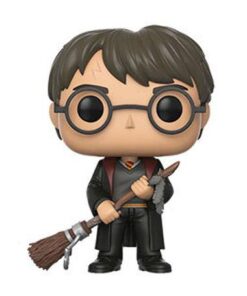 Harry Potter Pop! Movies Vinile Figura Harry Con Firebolt & Feather Esclusiva 9 Cm Funko