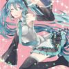 Hatsune Miku Wallscroll Pink Glitter Miku 50 X 70 Cm POPbuddies