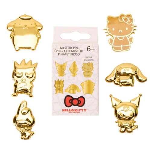 Hello Kitty By Loungefly Enamel Pins 50th Anniversary Gold Blind Box  Loungefly