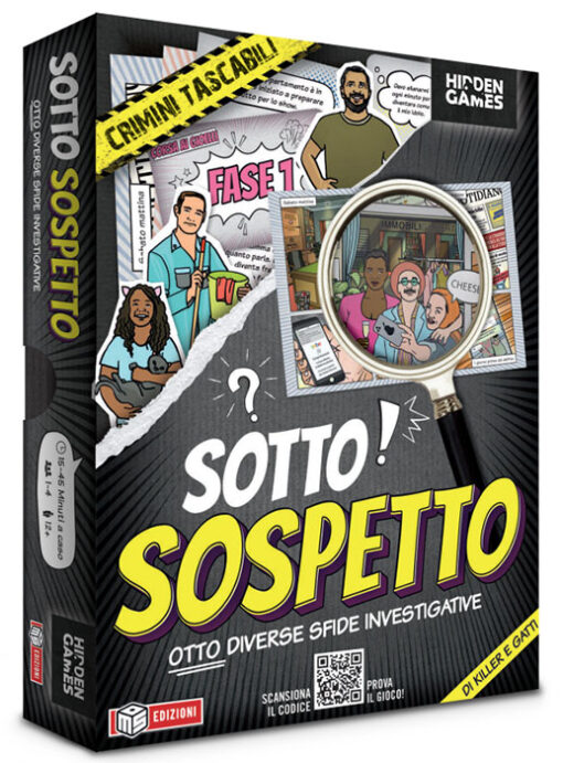 HIDDEN GAMES - SOTTO SOSPETTO OTTO SFIDE INVESTIGATIVE GIOCHI DA TAVOLO - GIOCHI DA TAVOLO/SOCIETA'