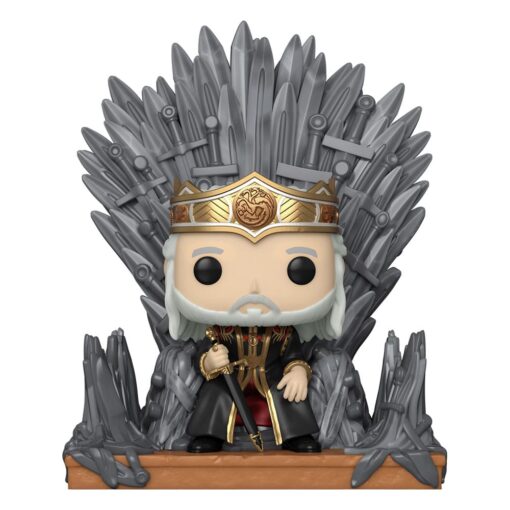 House Of The Dragon Pop! Deluxe Vinile Figura Viserys On Throne Funko