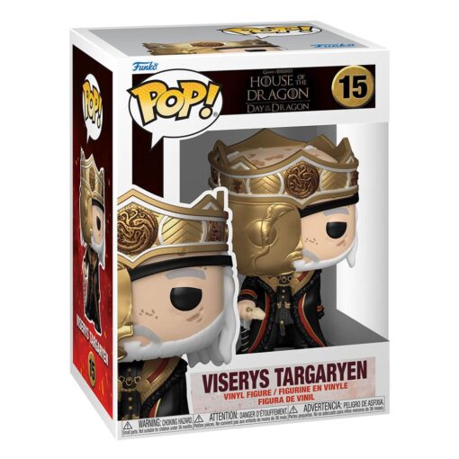 House Of The Dragon Pop! Tv Vinile Figures Masked Viserys 9 Cm  Funko