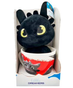 How To Train Your Dragon Toothless Tazza + Peluche 18cm Dreamworks