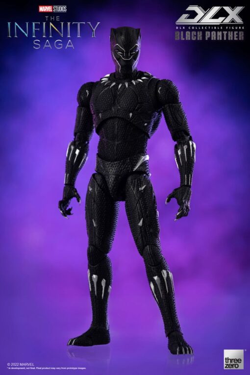 Infinity Saga Dlx Action Figura 1/12 Black Panther 17 Cm Threezero