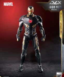 Infinity Saga Dlx Action Figura 1/12 Iron Man Mark 50 (black X Gold) 17 Cm Threezero