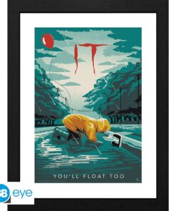 IT - Framed print "Georgie You'll float too" (30x40)