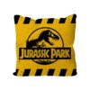 Jurassic Park Cuscino Caution Yellow Logo 40 X 40 Cm Sd Toys