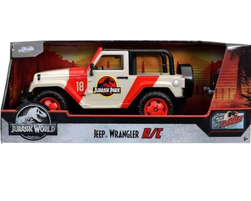 JURASSIC PARK JEEP WRANGLER RC 1:16 Modelli In Scala Simba