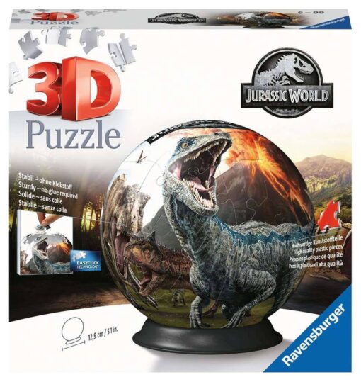 Jurassic World 3d Puzzle Ball (72 Pezzi) Ravensburger