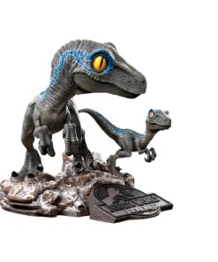 Jurassic World Dominion MiniCo Statua Blu e Beta 13 Cm Iron Studios