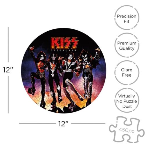 Kiss Destroyer 450 Pezzi Disc Puzzle Puzzle Aquarius Ent