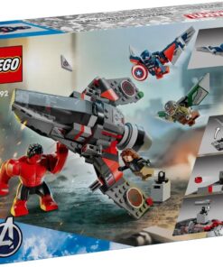 LEGO MARVEL SUPER HEROES 76292 - BATTAGLIA CAPTAIN AMERICA VS HULK ROSSO