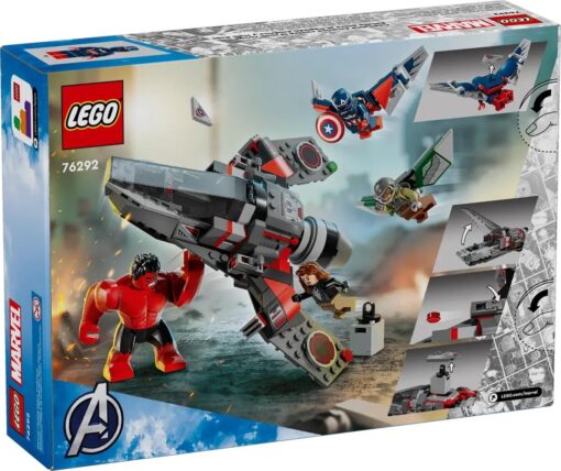 LEGO MARVEL SUPER HEROES 76292 - BATTAGLIA CAPTAIN AMERICA VS HULK ROSSO