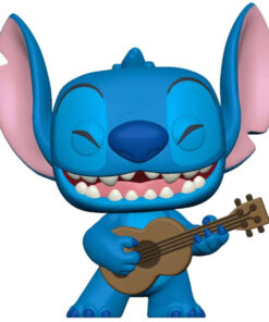 Lilo & Stitch Jumbo Pop! Figure Vinile Stitch con Ukelele 25 Cm Esclusiva Funko