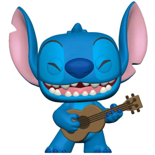 Lilo & Stitch Jumbo Pop! Figure Vinile Stitch con Ukelele 25 Cm Esclusiva Funko