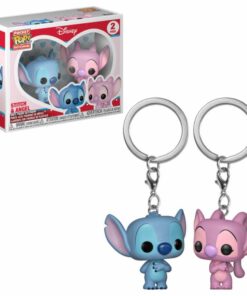 Lilo & Stitch Pocket Pop! Vinile Portachiavi 2-pack Stitch & Angel 4 Cm Funko