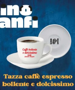 Lino Banfi Espresso Tazza Set Tazza Infinite Statue