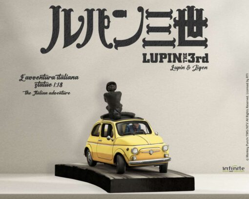 Lupin III L’avventura Italiana Statua 1/18 Lupin e Jigen 14 Cm Infinite Statue