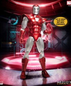 Marvel Action Figura 1/12 Iron Man (silver Centurion Edition) 16 Cm Mezco Toys