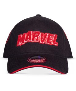 Marvel Cappellino Da Beaseball Logo Red & White Difuzed