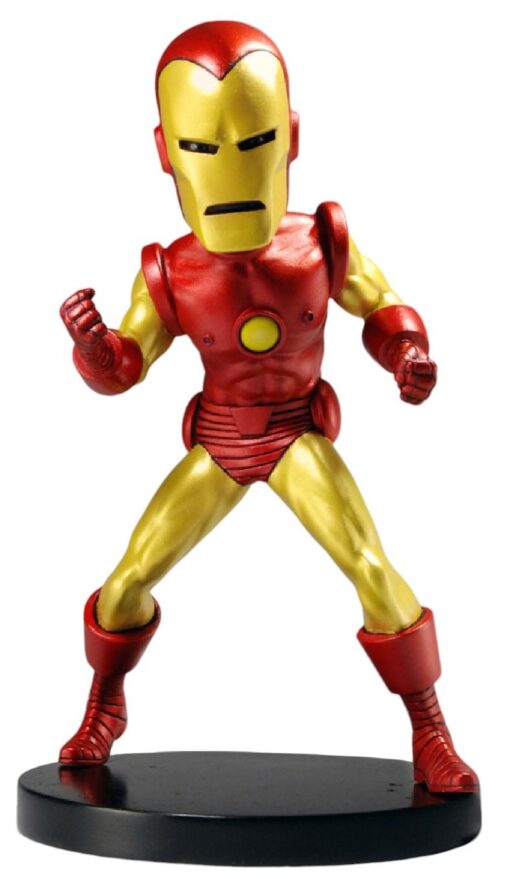 Marvel Classic Extreme Head Knocker Bobble-Head in Resina Iron Man 20 Cm Neca