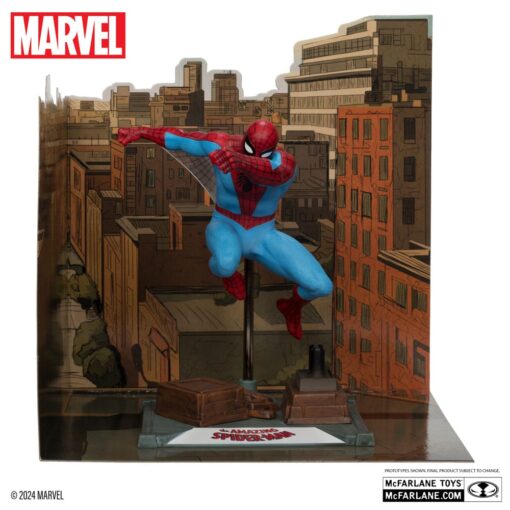 Marvel Collection Pvc Statua 1/10 Spider-man (the Amazing Spider-man -38) (gold Label) 15 Cm Mcfarlane Toys