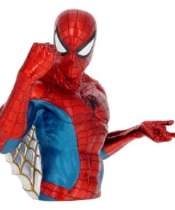 Marvel Comics Salvadanaio Metallic Spider-man 20 Cm Con Figure Int.