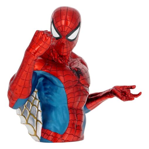 Marvel Comics Salvadanaio Metallic Spider-man 20 Cm Con Figure Int.