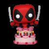 Marvel Deadpool 30° Anniversario Pop! Figure Vinile Deadpool nella Torta 9 Cm