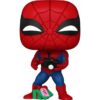 Marvel Holiday Pop! Vinile Figure Spiderman con Regalo Aperto 9 Cm Funko