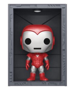 Marvel Pop! Deluxe Vinile Figura Hall Of Armor Iron Man Model 8 Silver Centurion Px Esclusiva 9 Cm Funko