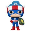 Marvel Pop! Vinile Figura Holiday Capt. America 9 Cm Funko