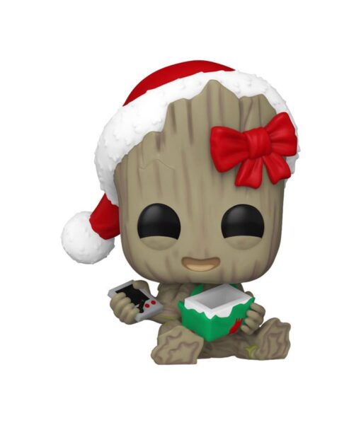 Marvel Pop! Vinile Figura Holiday Groot 9 Cm Funko