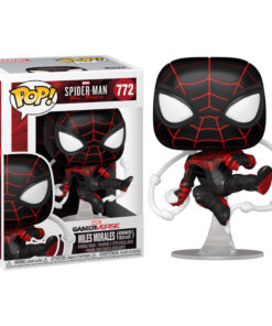 Marvel Spiderman Funko Pop Film Vinile Figura Miles Morales Tuta Tecnica Avanzata 9 cm