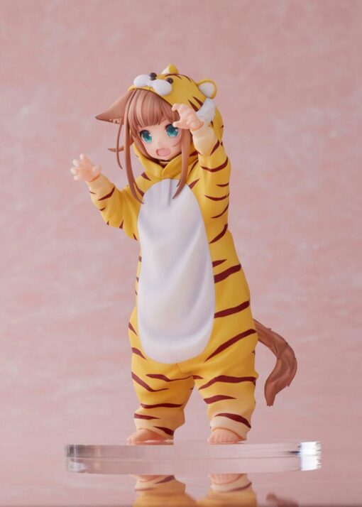 My Cat Is A Kawaii Girl Statua Palette Dress-up Collection: Tora Kinako 15 Cm Golden Head