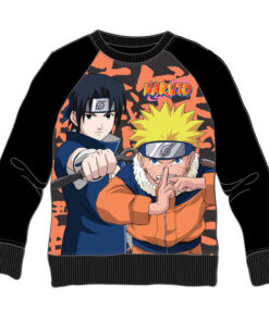 Naruto Shippuden Felpa da Bambino in Cotone Naruto e Sasuke Pierrot