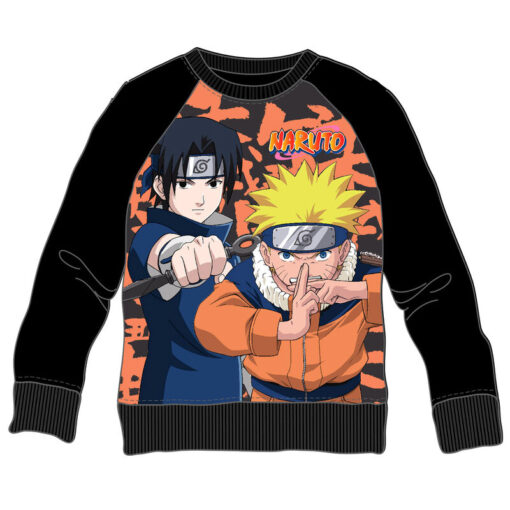 Naruto Shippuden Felpa da Bambino in Cotone Naruto e Sasuke Pierrot