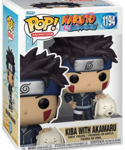 Naruto Shippuden Funko POP Animation Vinile Figura Kiba con Akamaru 9 cm