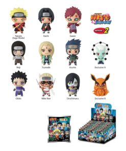 Naruto Shippuden Pvc Bag Clip Blind Serie 2 Box Display 24 Buste