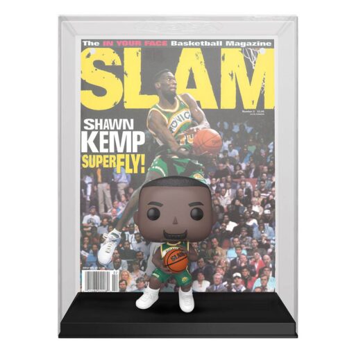 NBA Seattle Sonic Funko Pop! Cover del Basket: Slam Vinile Figura Shawn Kemp 9 Cm