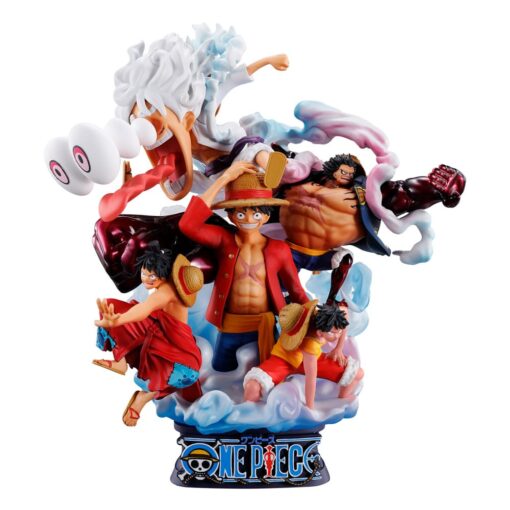 One Piece Petitrama Dx Pvc Mini Statua Logbox Re Birth Luffy Special Vol. 02 15 Cm Megahouse