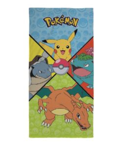 One Piece Premium Asciugamano Starter Pokemon 70 X 140 Cm Cerdá