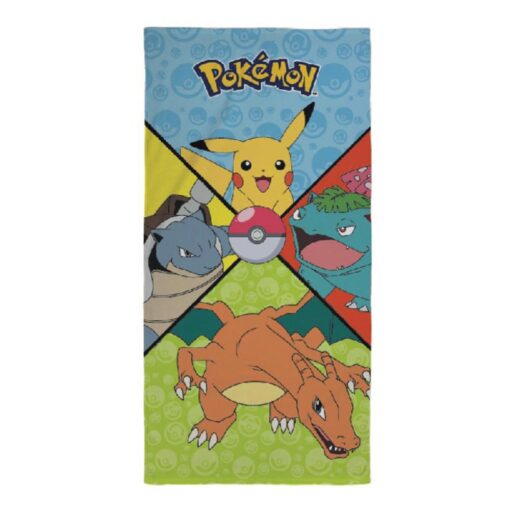 One Piece Premium Asciugamano Starter Pokemon 70 X 140 Cm Cerdá